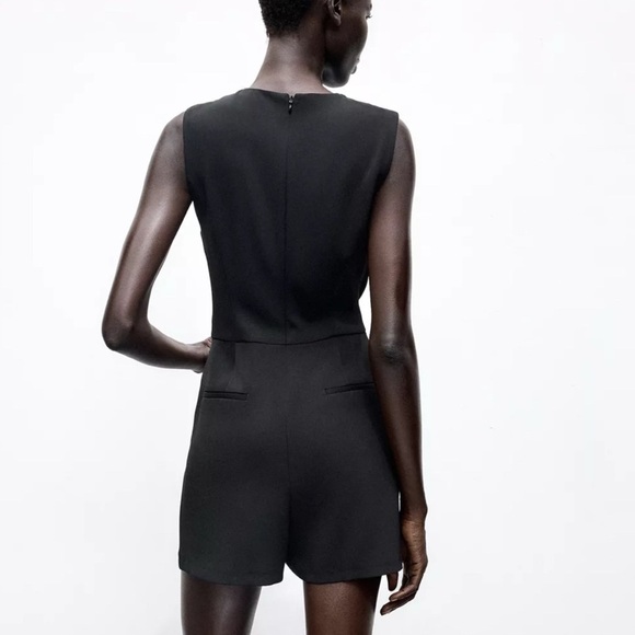 🔥🔥Zara Belted crepe jumpsuit - Picture 5 of 7